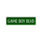 Game Boy Boulevard Road Aluminum Metal Novelty Street Plate Sign Wall Gift Decor