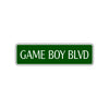Game Boy Boulevard Road Aluminum Metal Novelty Street Plate Sign Wall Gift Decor
