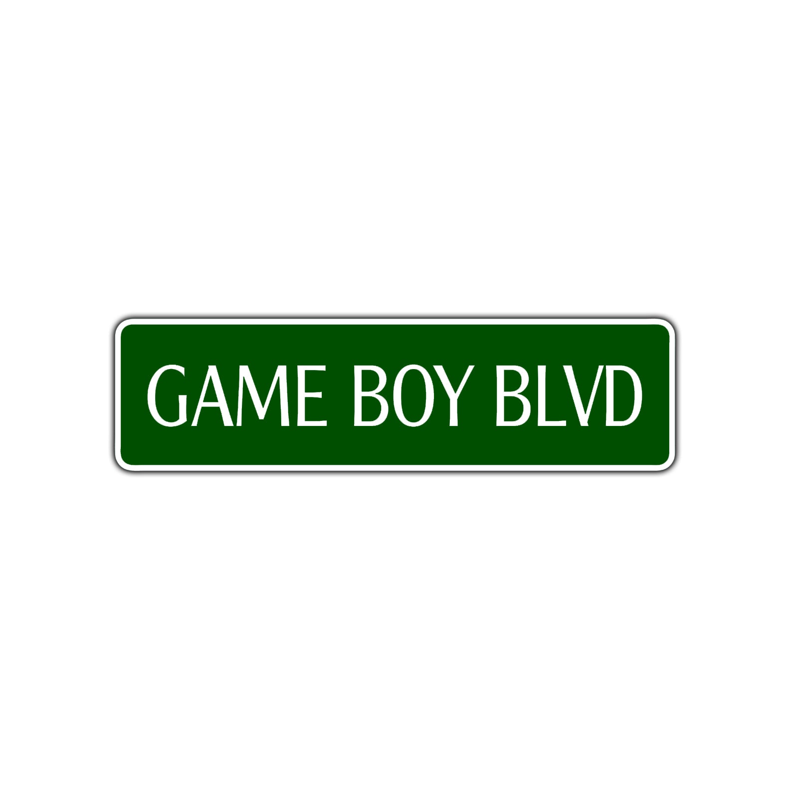 Game Boy Boulevard Road Aluminum Metal Novelty Street Plate Sign Wall Gift Decor