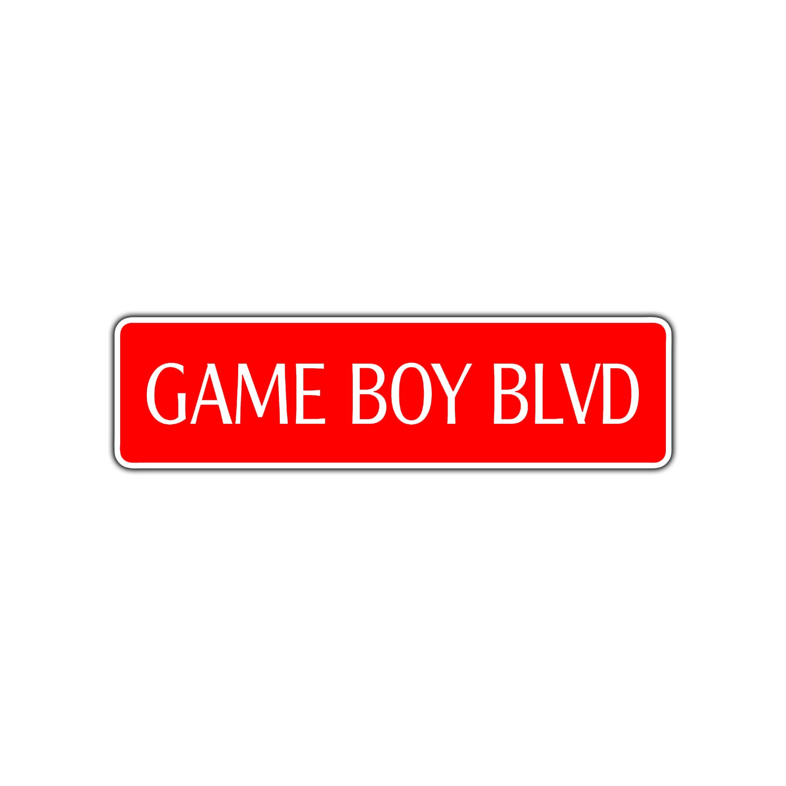 Game Boy Boulevard Road Aluminum Metal Novelty Street Plate Sign Wall Gift Decor