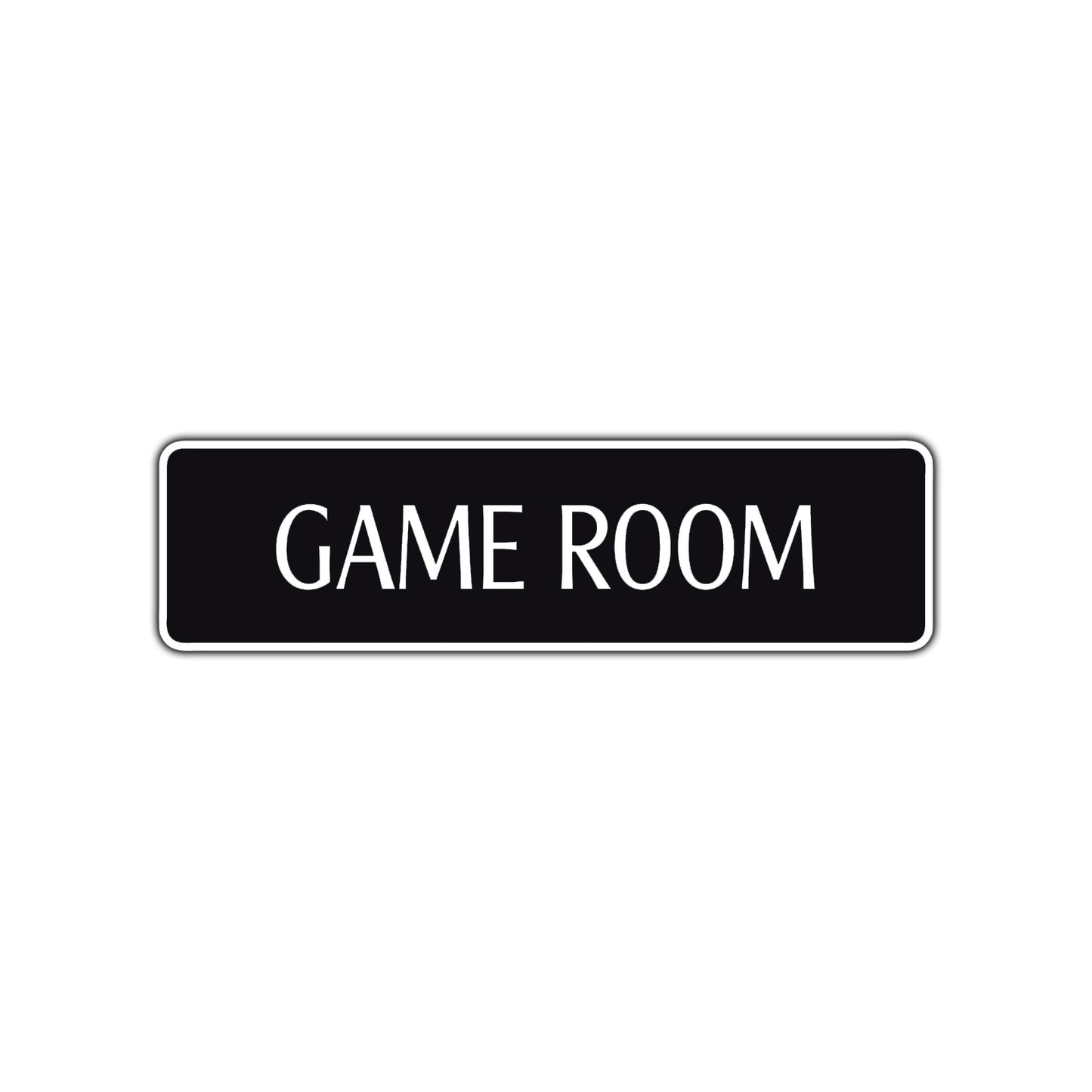 Game Room Road Aluminum Metal Novelty Street Plate Sign Wall Gift Decor