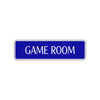 Game Room Road Aluminum Metal Novelty Street Plate Sign Wall Gift Decor