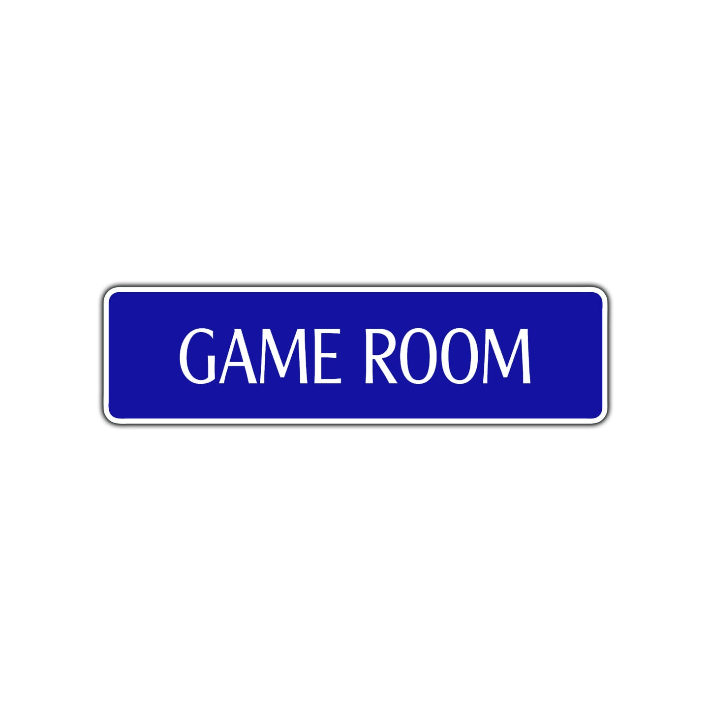 Game Room Road Aluminum Metal Novelty Street Plate Sign Wall Gift Decor