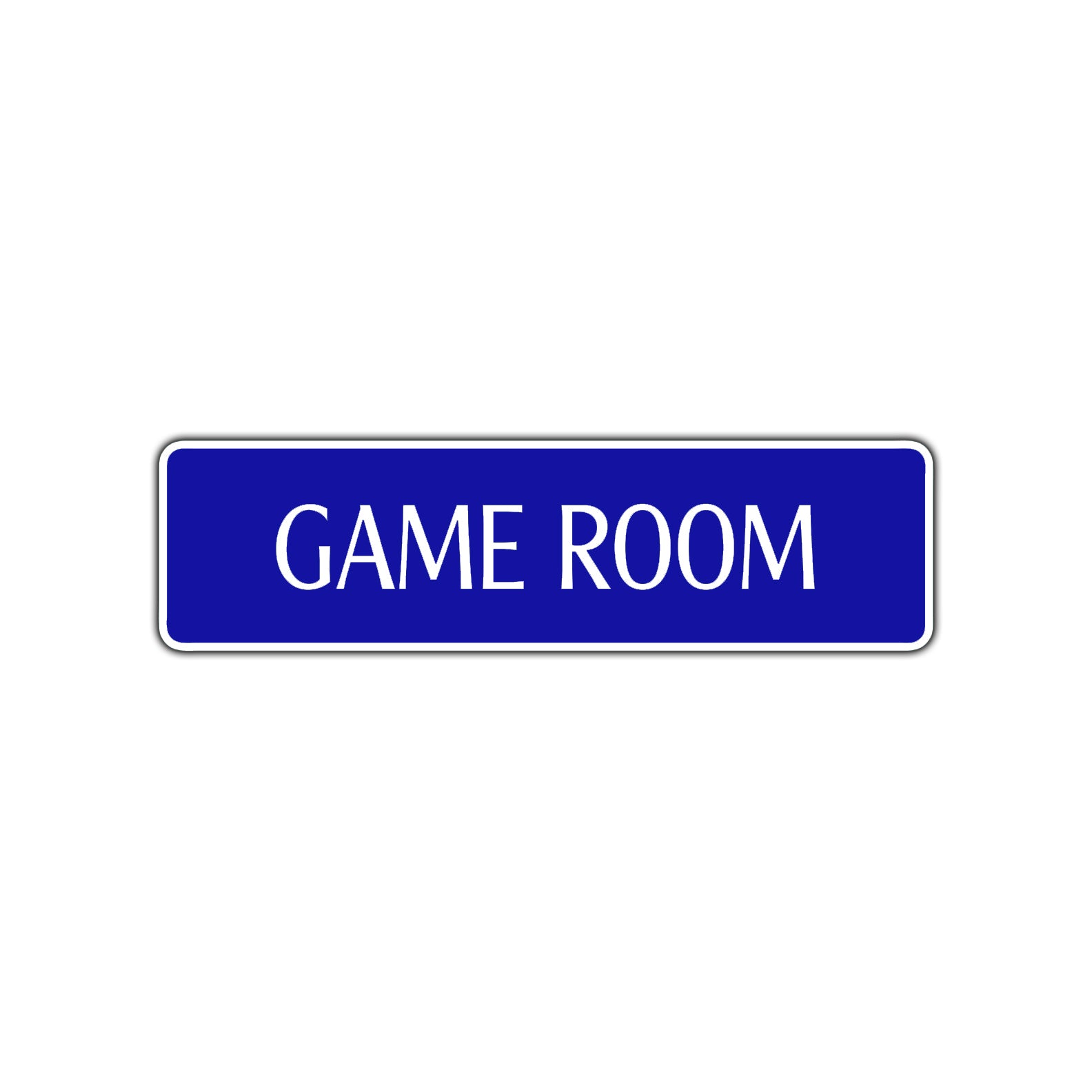 Game Room Road Aluminum Metal Novelty Street Plate Sign Wall Gift Decor