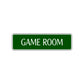 Game Room Road Aluminum Metal Novelty Street Plate Sign Wall Gift Decor