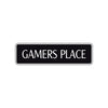 Gamers Place Road Aluminum Metal Novelty Street Plate Sign Wall Gift Decor