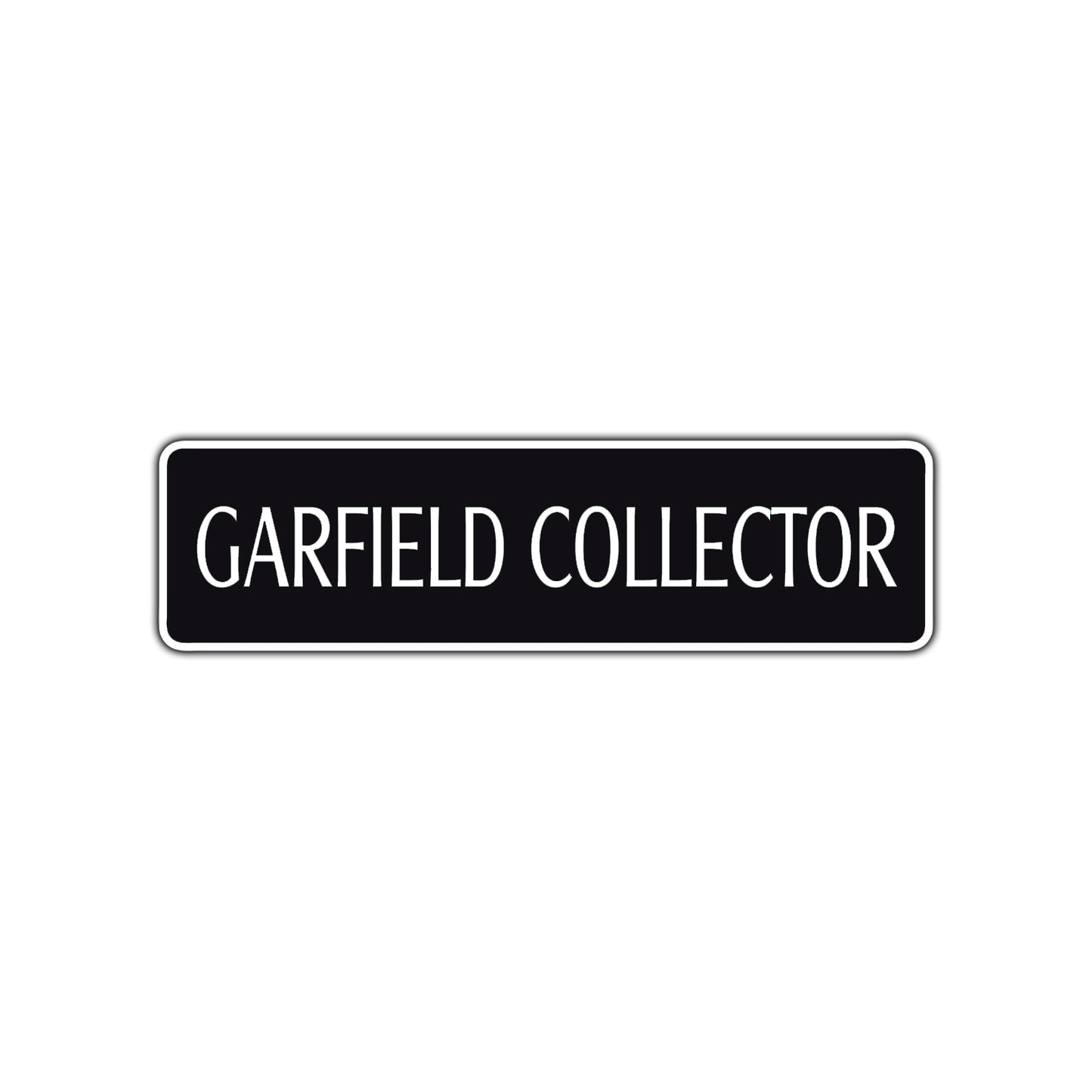 Garfield Collector Road Aluminum Metal Novelty Street Plate Sign Wall Gift Decor