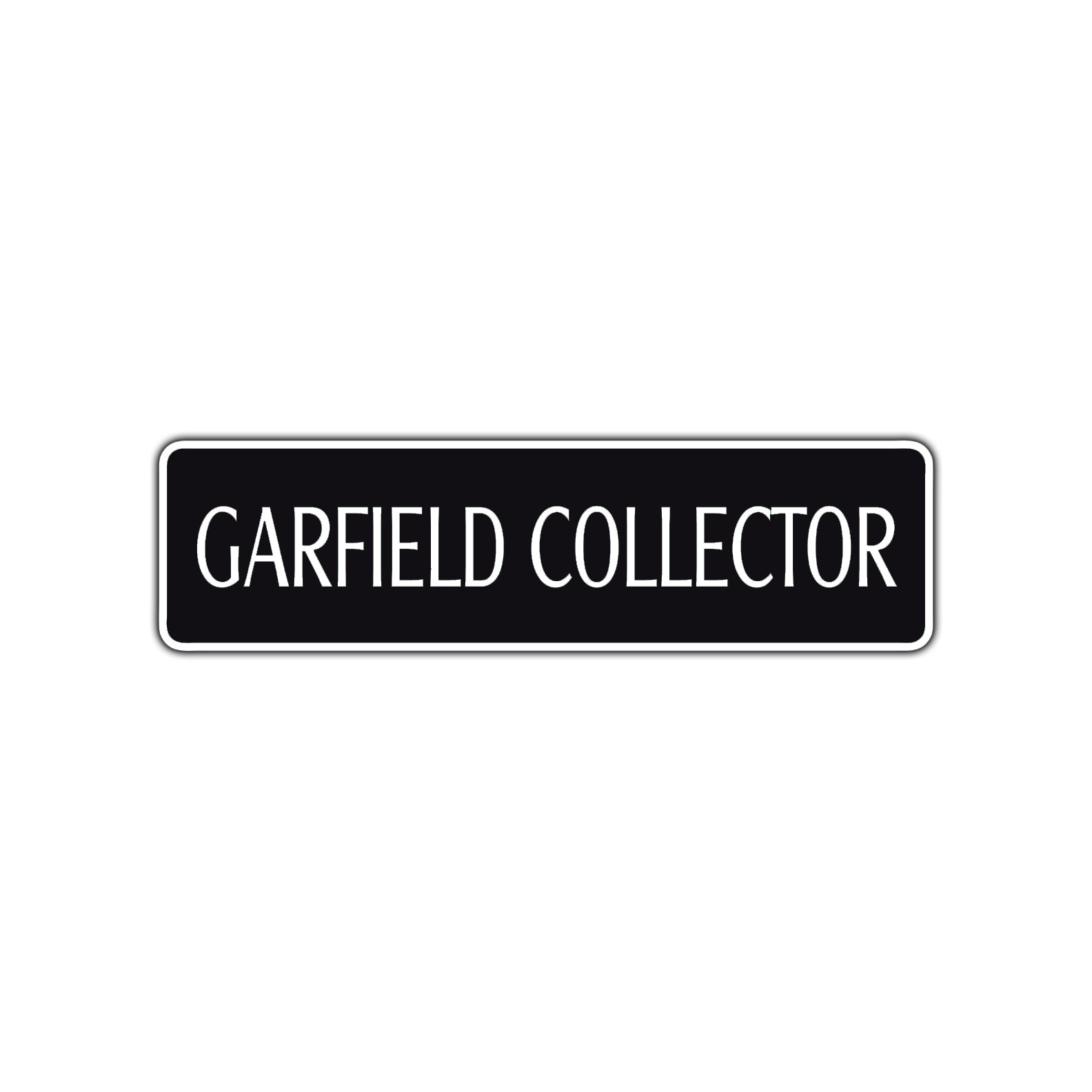 Garfield Collector Road Aluminum Metal Novelty Street Plate Sign Wall Gift Decor