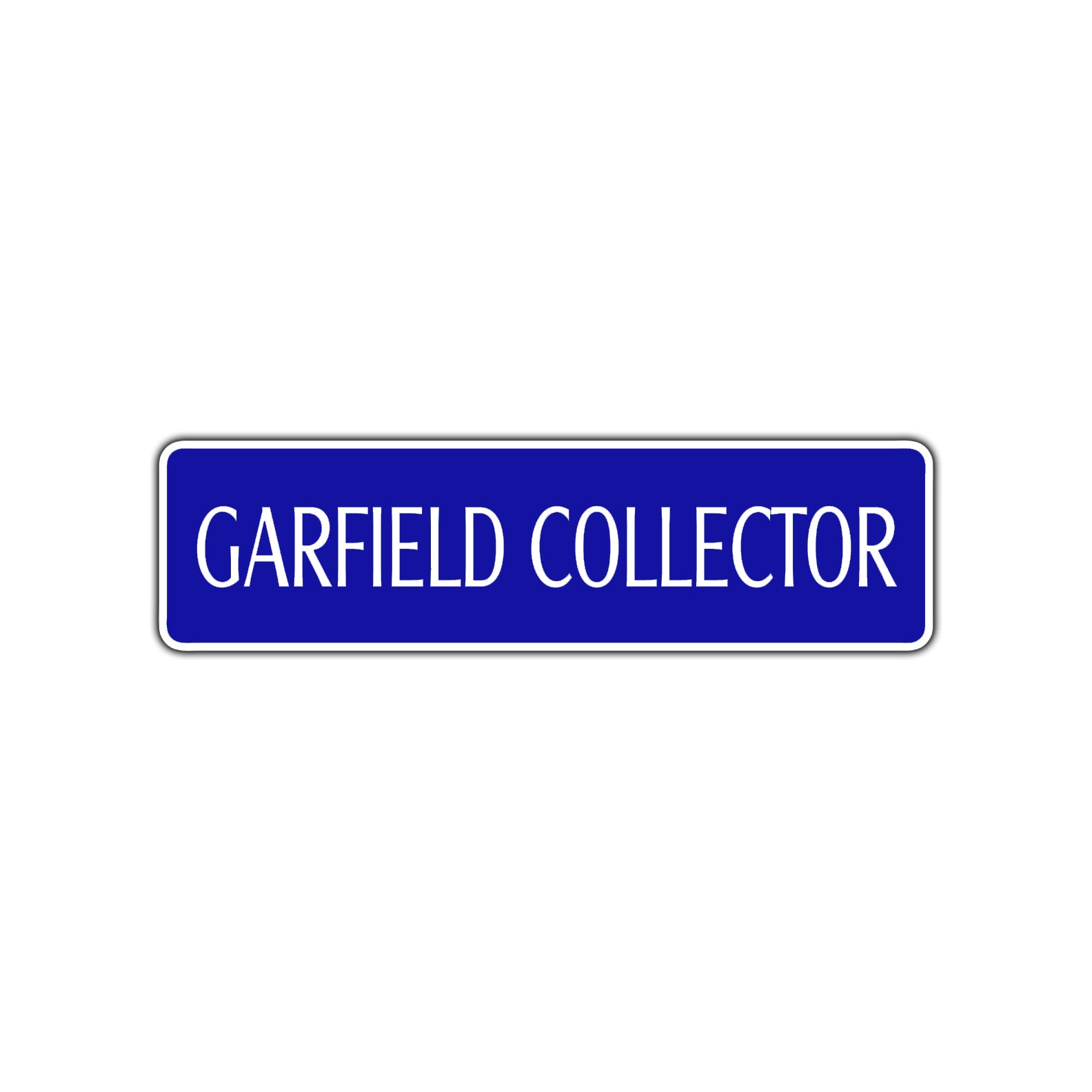 Garfield Collector Road Aluminum Metal Novelty Street Plate Sign Wall Gift Decor