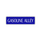 Gasoline Alley Road Aluminum Metal Novelty Street Plate Sign Wall Gift Decor