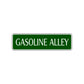 Gasoline Alley Road Aluminum Metal Novelty Street Plate Sign Wall Gift Decor