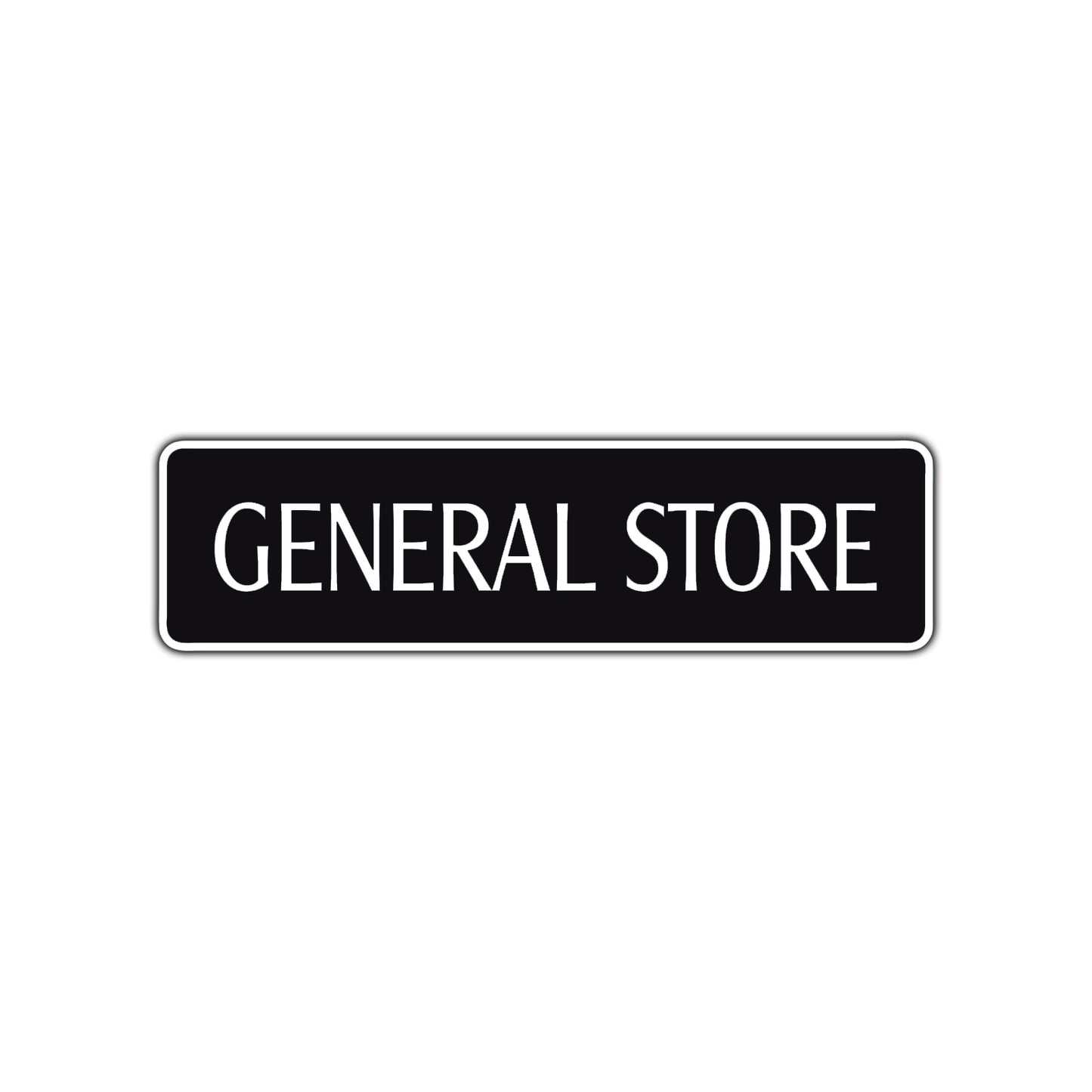 General Store Road Aluminum Metal Novelty Street Plate Sign Wall Gift Decor