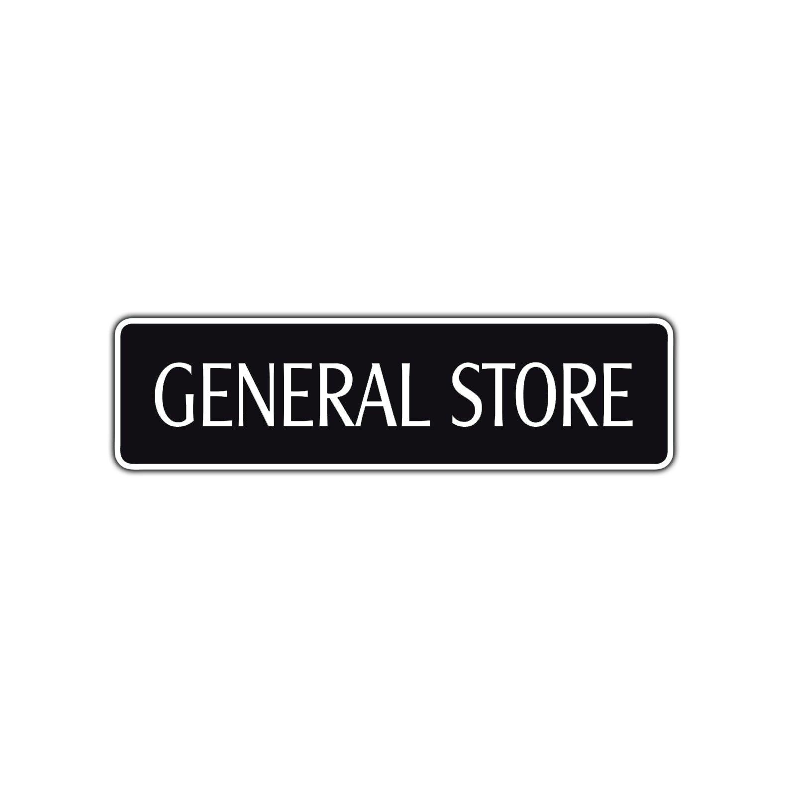 General Store Road Aluminum Metal Novelty Street Plate Sign Wall Gift Decor