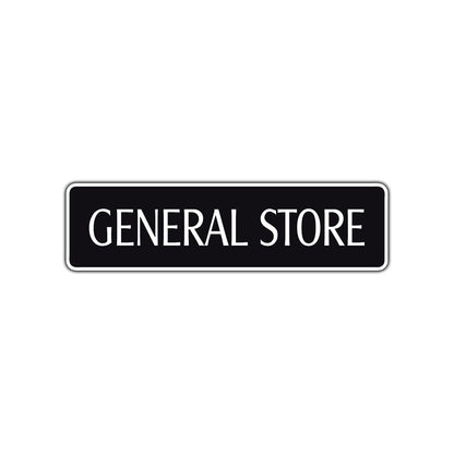 General Store Road Aluminum Metal Novelty Street Plate Sign Wall Gift Decor