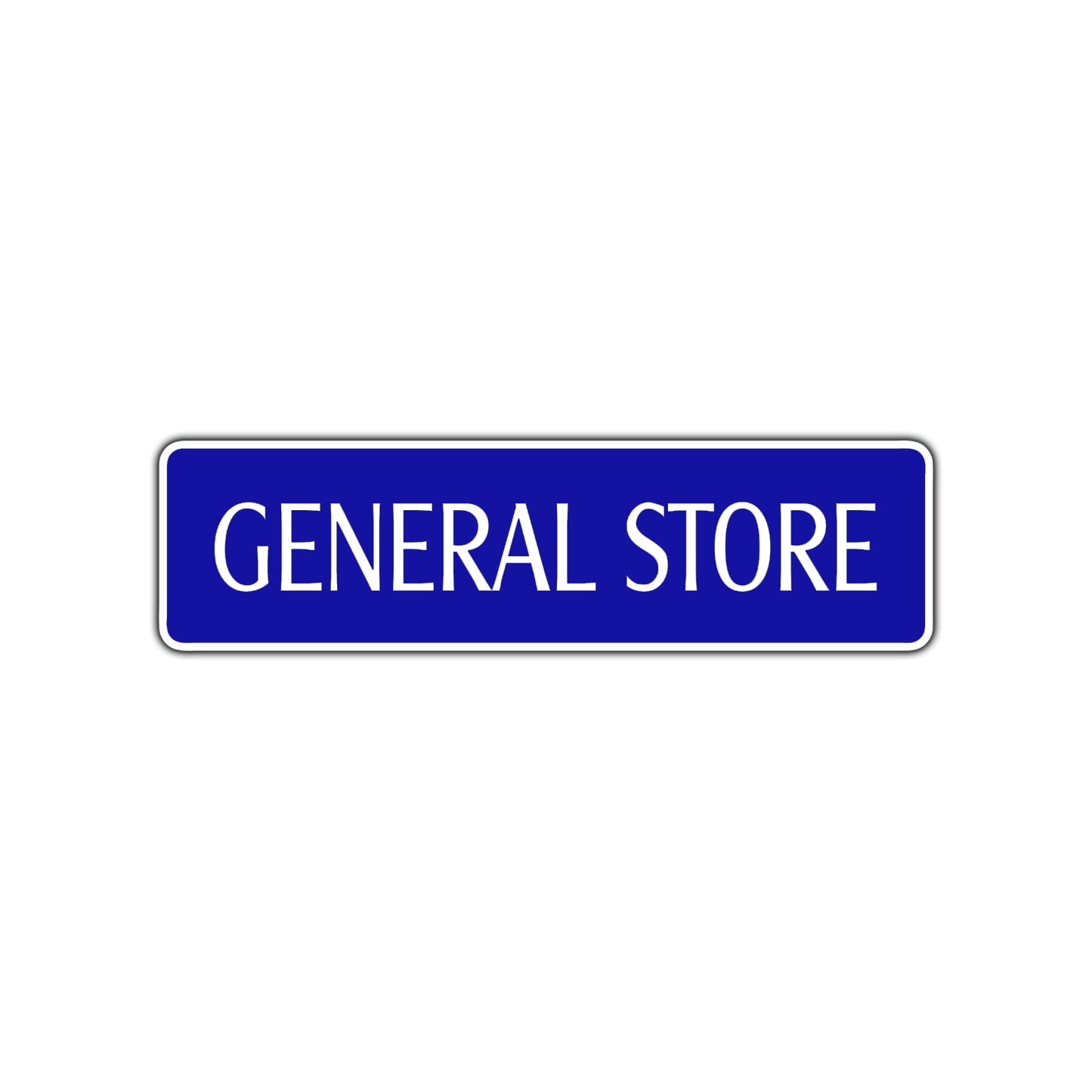 General Store Road Aluminum Metal Novelty Street Plate Sign Wall Gift Decor