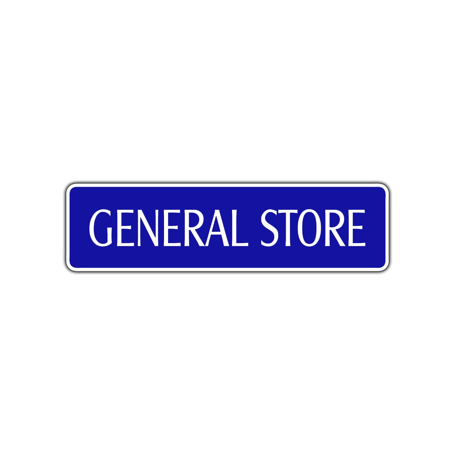 General Store Road Aluminum Metal Novelty Street Plate Sign Wall Gift Decor
