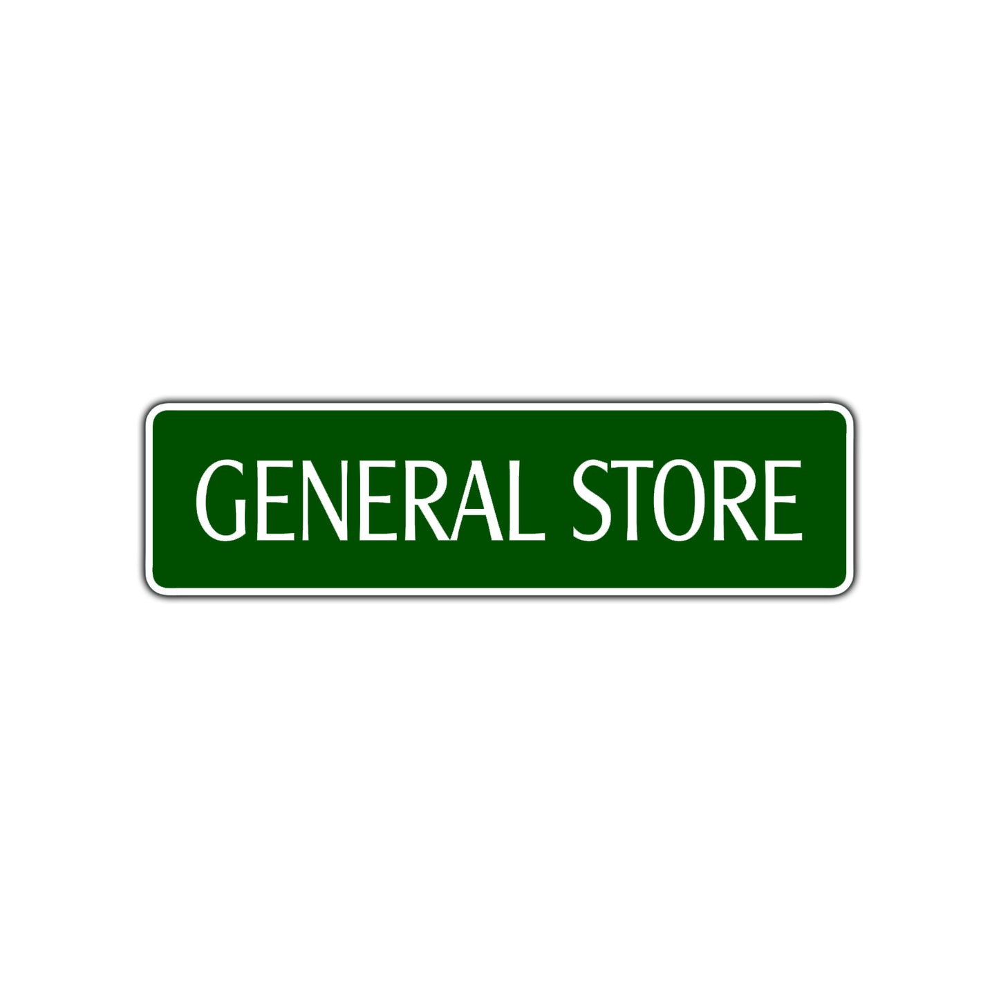 General Store Road Aluminum Metal Novelty Street Plate Sign Wall Gift Decor