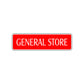 General Store Road Aluminum Metal Novelty Street Plate Sign Wall Gift Decor