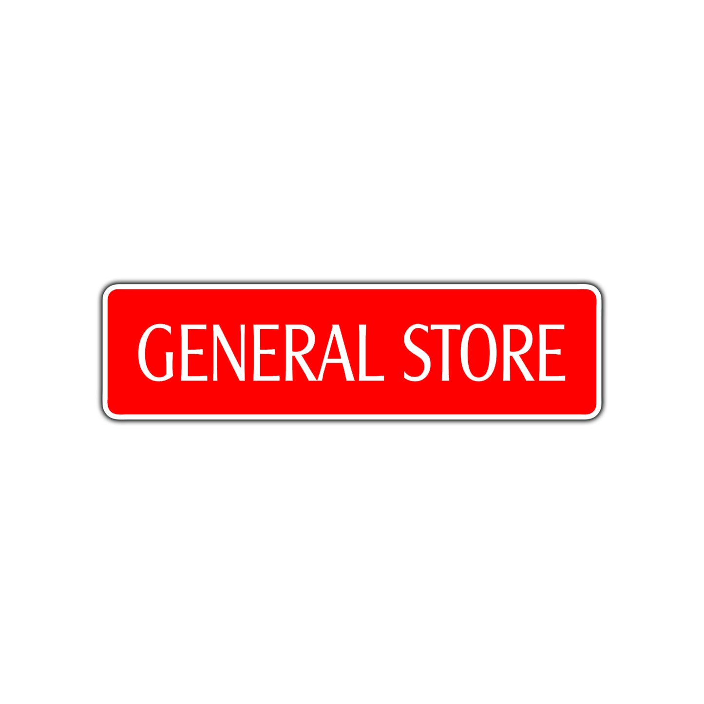 General Store Road Aluminum Metal Novelty Street Plate Sign Wall Gift Decor