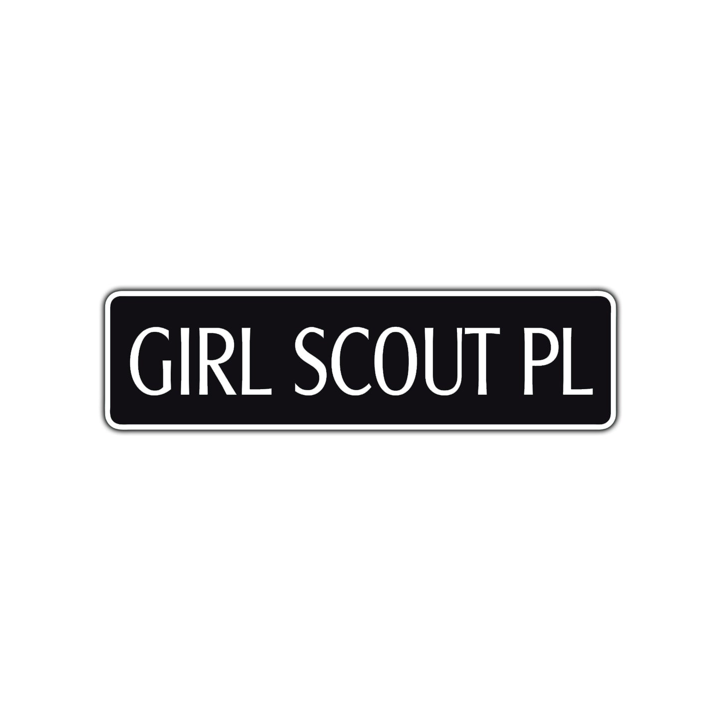 Girl Scout Place Road Aluminum Metal Novelty Street Plate Sign Wall Gift Decor