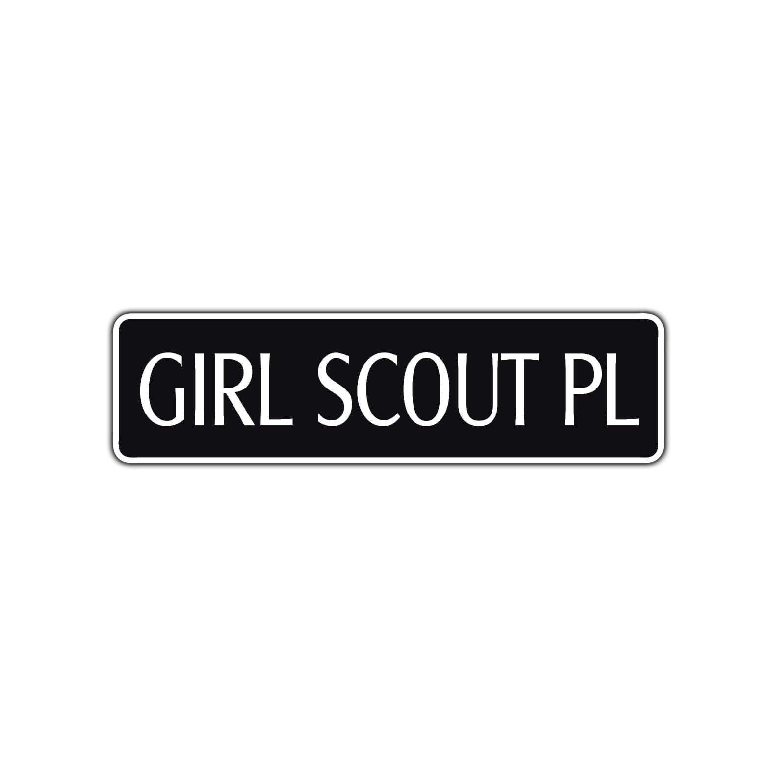 Girl Scout Place Road Aluminum Metal Novelty Street Plate Sign Wall Gift Decor