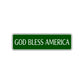 God Bless America Road Aluminum Metal Novelty Street Plate Sign Wall Gift Decor