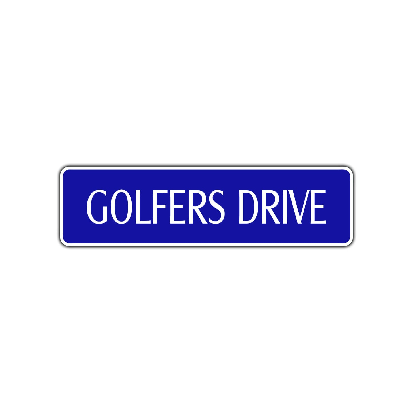 Golfers Drive Road Aluminum Metal Novelty Street Plate Sign Wall Gift Decor