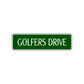Golfers Drive Road Aluminum Metal Novelty Street Plate Sign Wall Gift Decor