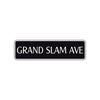 Grand Slam Ave Baseball Road Aluminum Metal Novelty Street Plate Sign Wall Gift Decor
