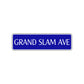 Grand Slam Ave Baseball Road Aluminum Metal Novelty Street Plate Sign Wall Gift Decor