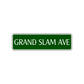 Grand Slam Ave Baseball Road Aluminum Metal Novelty Street Plate Sign Wall Gift Decor