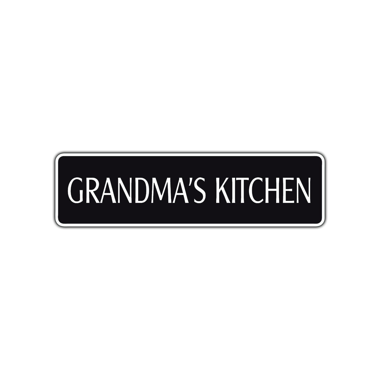 Grandma's Kitchen Road Aluminum Metal Novelty Street Plate Sign Wall Gift Decor