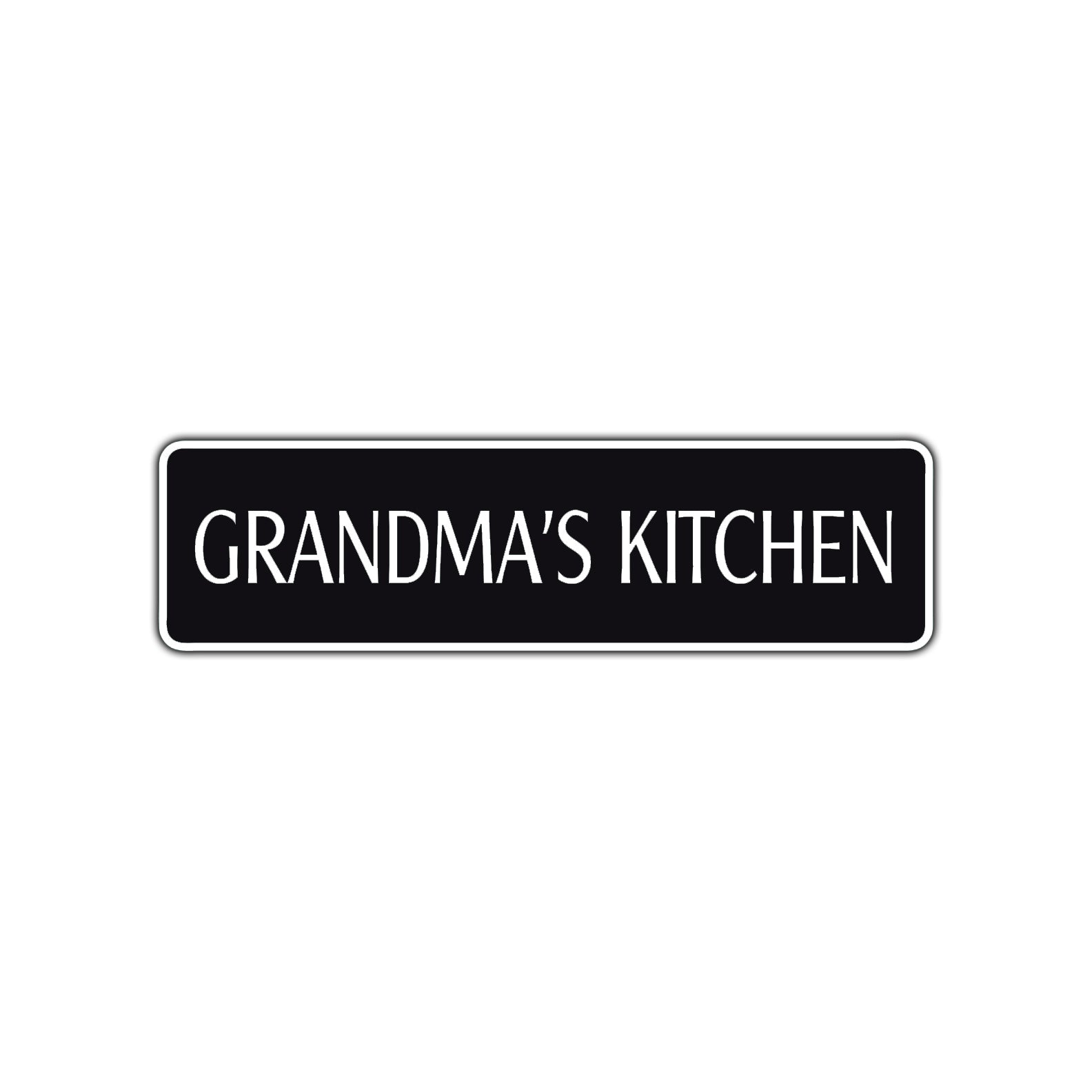 Grandma's Kitchen Road Aluminum Metal Novelty Street Plate Sign Wall Gift Decor