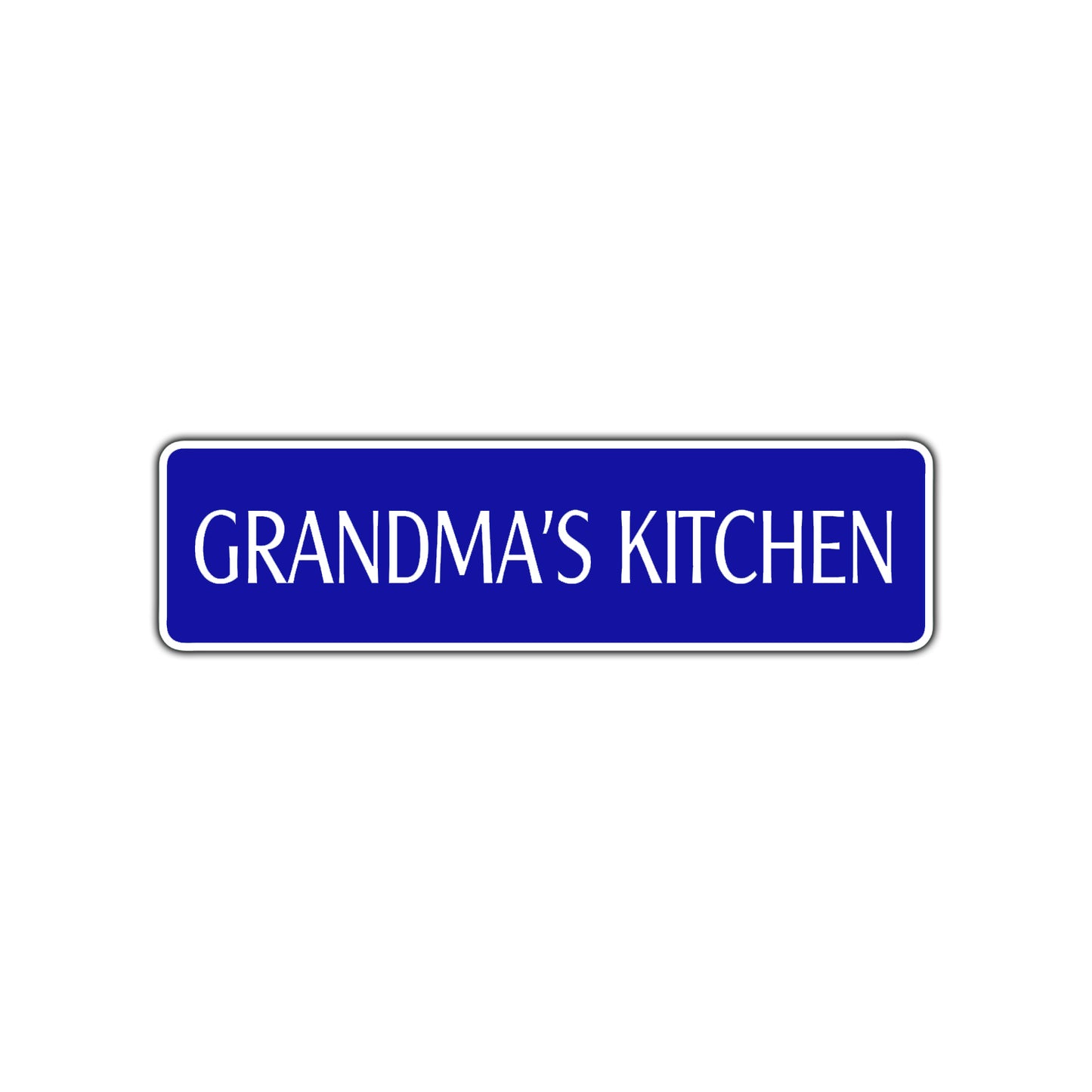 Grandma's Kitchen Road Aluminum Metal Novelty Street Plate Sign Wall Gift Decor