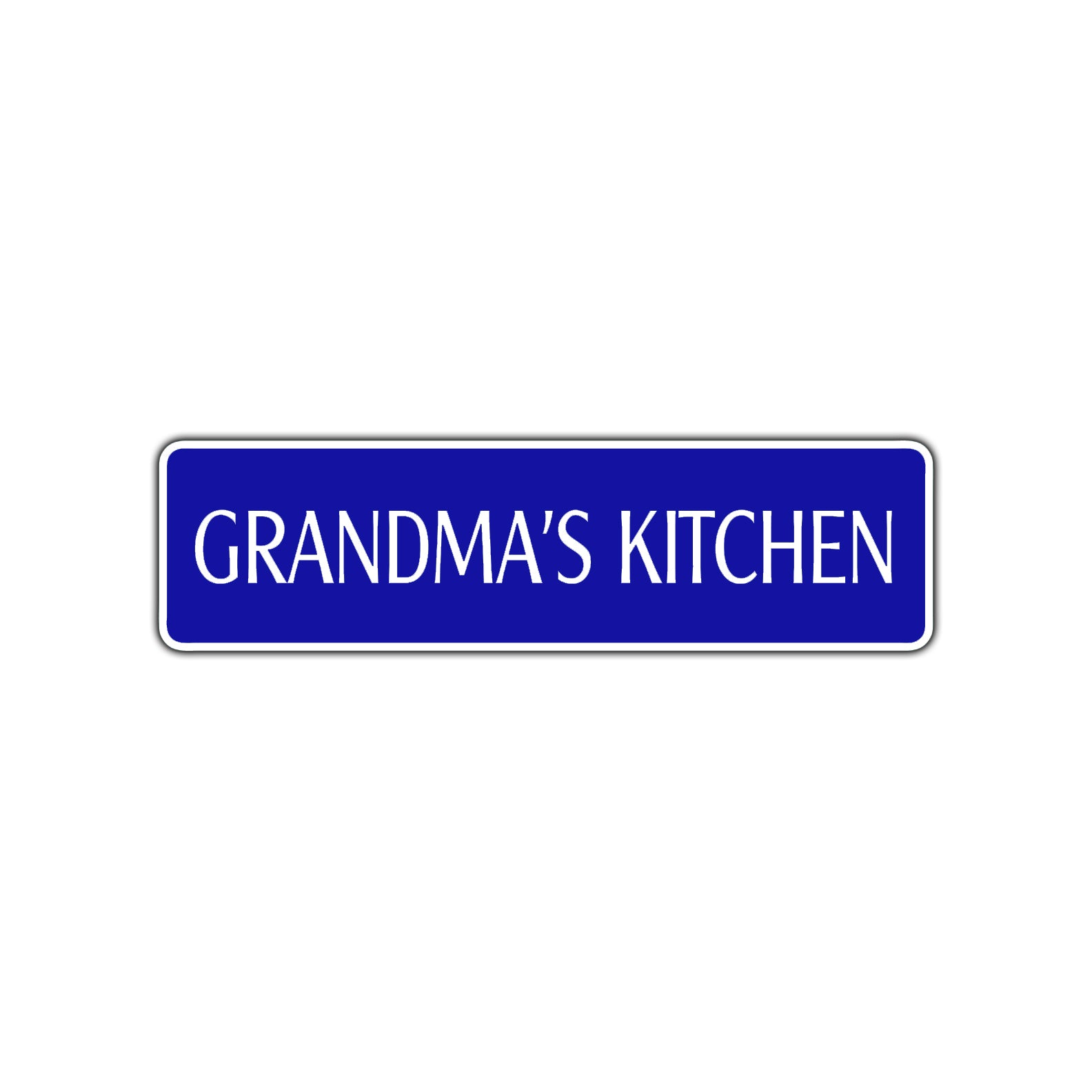 Grandma's Kitchen Road Aluminum Metal Novelty Street Plate Sign Wall Gift Decor