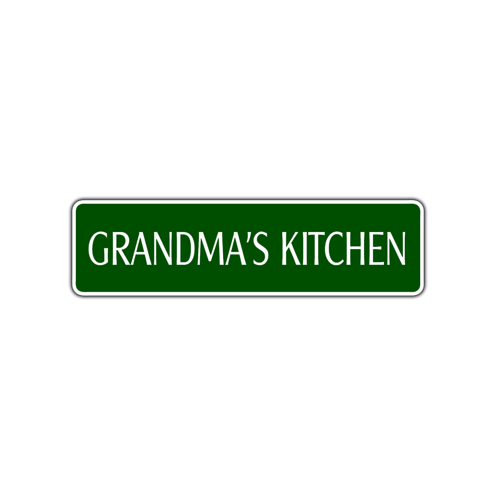 Grandma's Kitchen Road Aluminum Metal Novelty Street Plate Sign Wall Gift Decor