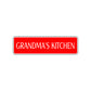 Grandma's Kitchen Road Aluminum Metal Novelty Street Plate Sign Wall Gift Decor