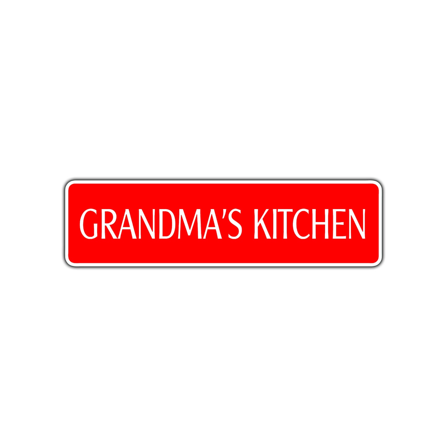 Grandma's Kitchen Road Aluminum Metal Novelty Street Plate Sign Wall Gift Decor