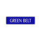 Green Belt Karate Road Aluminum Metal Novelty Street Plate Sign Wall Gift Decor