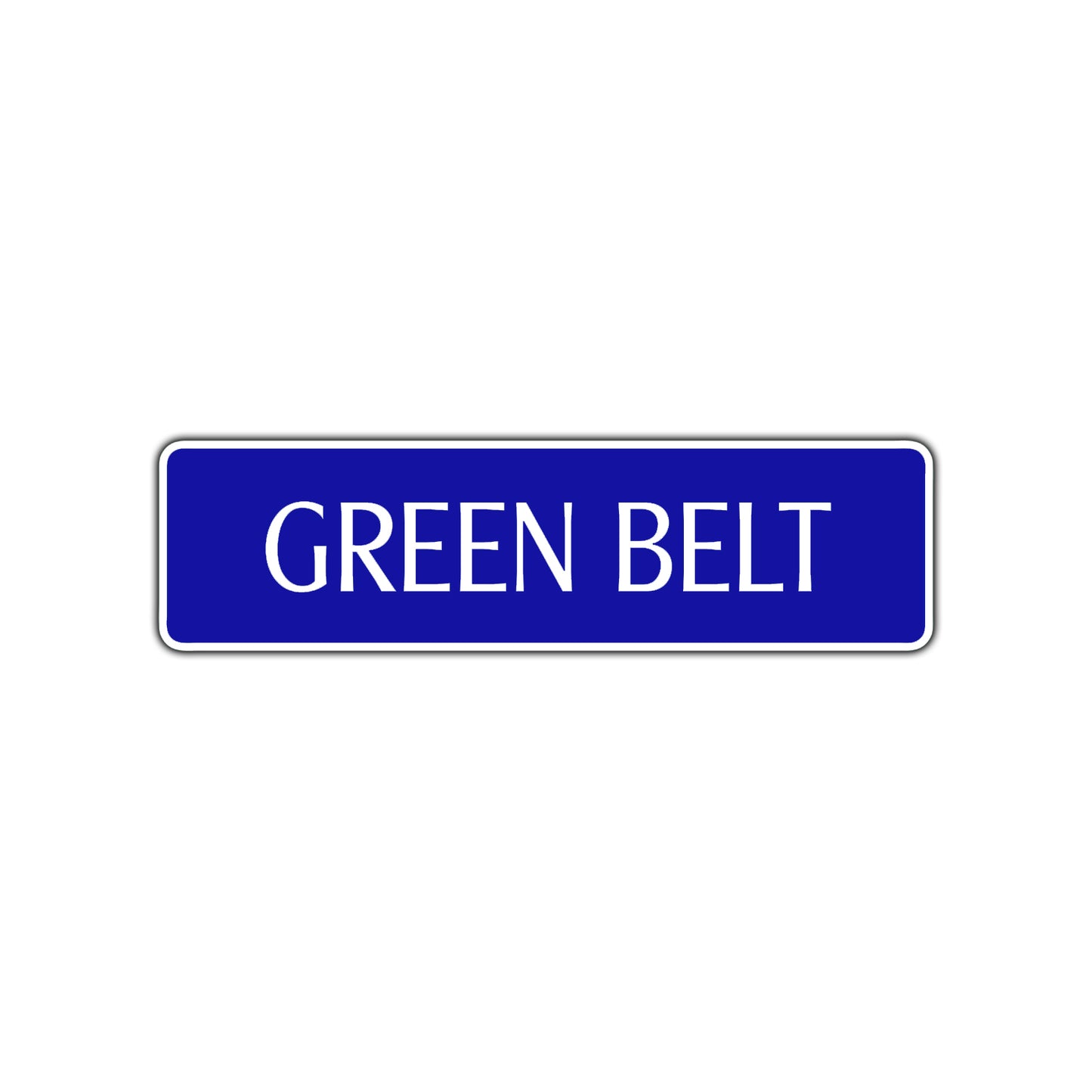 Green Belt Karate Road Aluminum Metal Novelty Street Plate Sign Wall Gift Decor