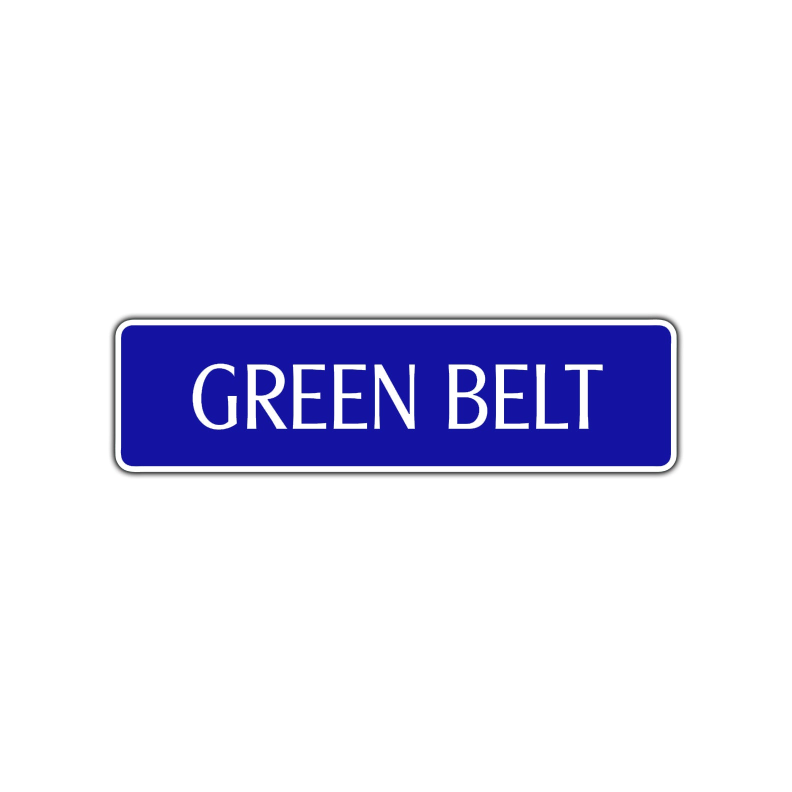 Green Belt Karate Road Aluminum Metal Novelty Street Plate Sign Wall Gift Decor