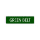 Green Belt Karate Road Aluminum Metal Novelty Street Plate Sign Wall Gift Decor