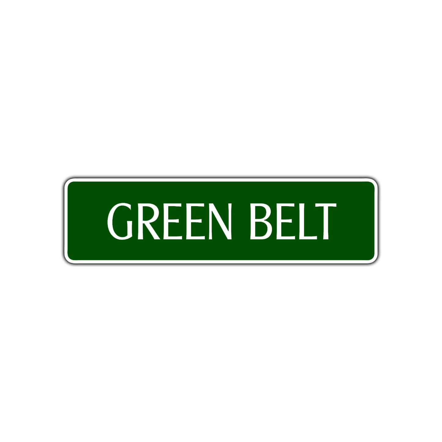 Green Belt Karate Road Aluminum Metal Novelty Street Plate Sign Wall Gift Decor