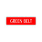 Green Belt Karate Road Aluminum Metal Novelty Street Plate Sign Wall Gift Decor