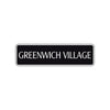 Greenwich Village Road Aluminum Metal Novelty Street Plate Sign Wall Gift Decor