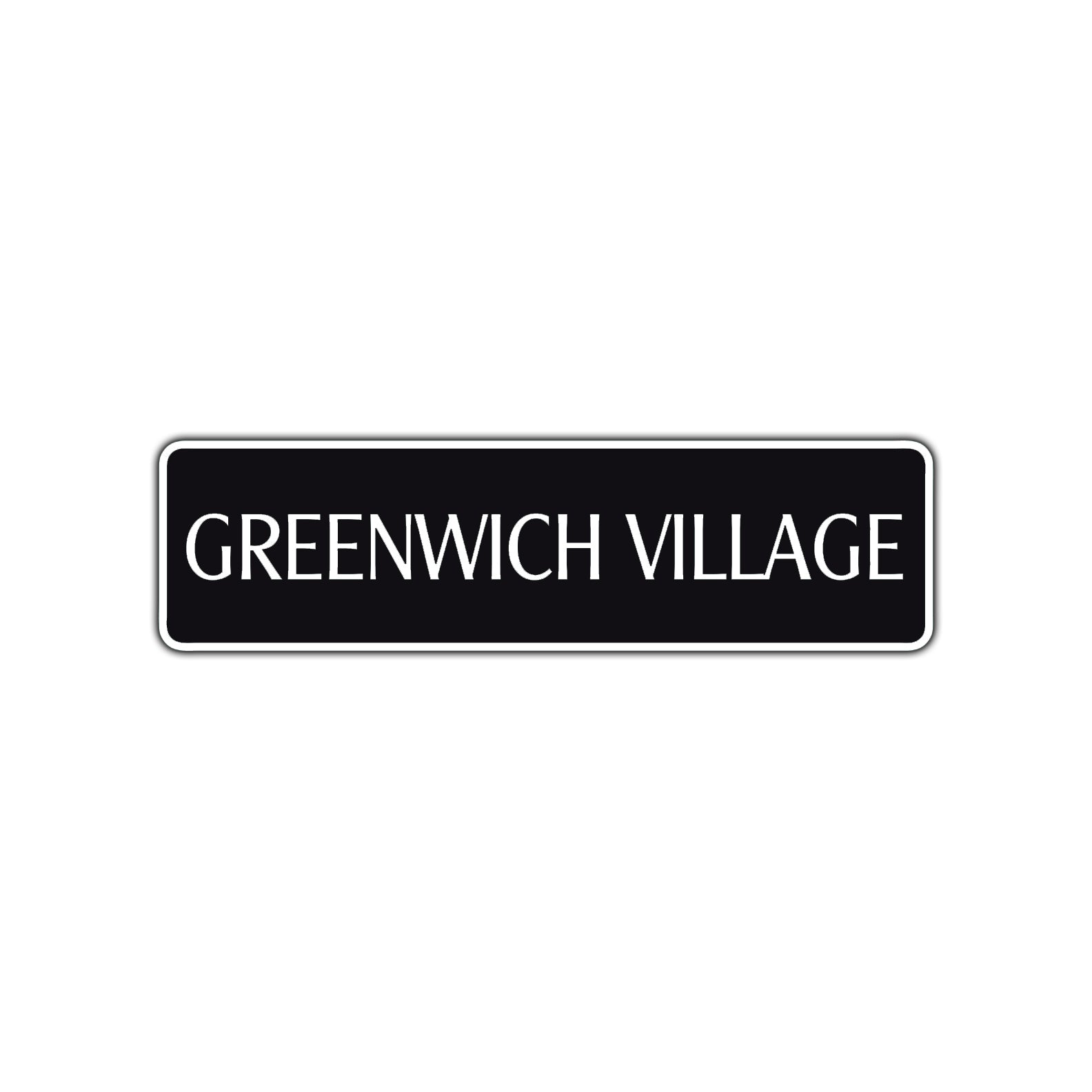 Greenwich Village Road Aluminum Metal Novelty Street Plate Sign Wall Gift Decor
