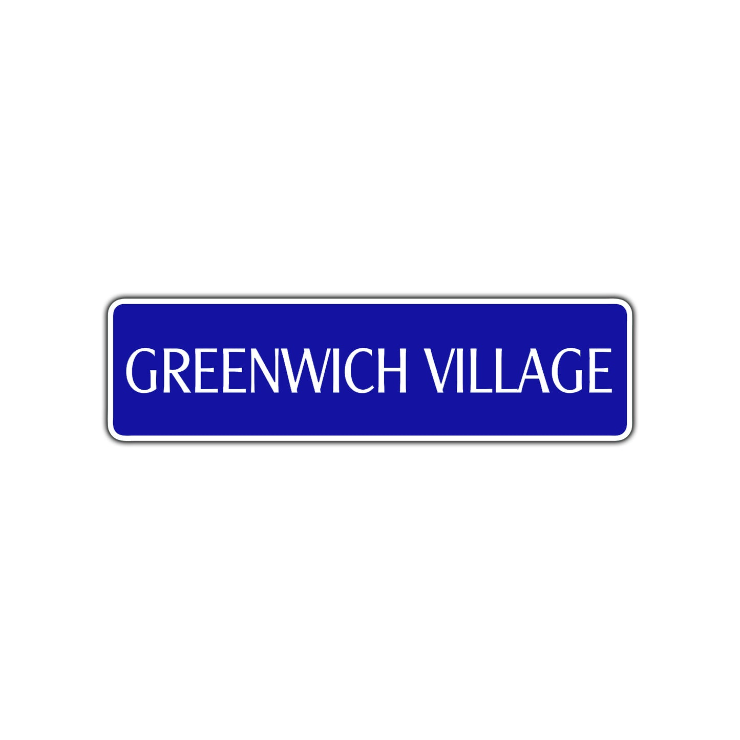 Greenwich Village Road Aluminum Metal Novelty Street Plate Sign Wall Gift Decor