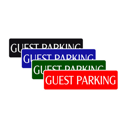 Guest Parking Road Aluminum Metal Novelty Street Plate Sign Wall Gift Decor