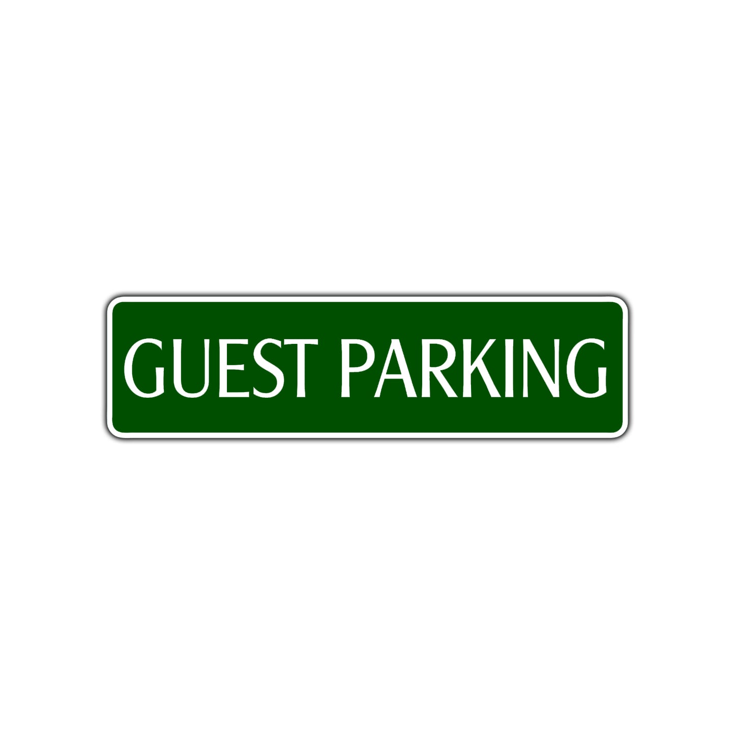 Guest Parking Road Aluminum Metal Novelty Street Plate Sign Wall Gift Decor