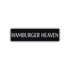 Hamburger Heaven Road Aluminum Metal Novelty Street Plate Sign Wall Gift Decor